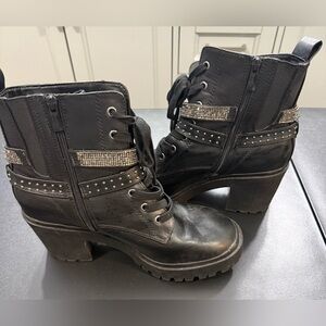 Black Studded Women's Boots